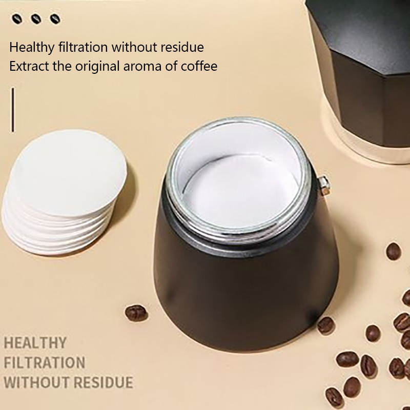 Coffee Equipment Filter - 100 adet yuvarlak kahve filtre kağıdı