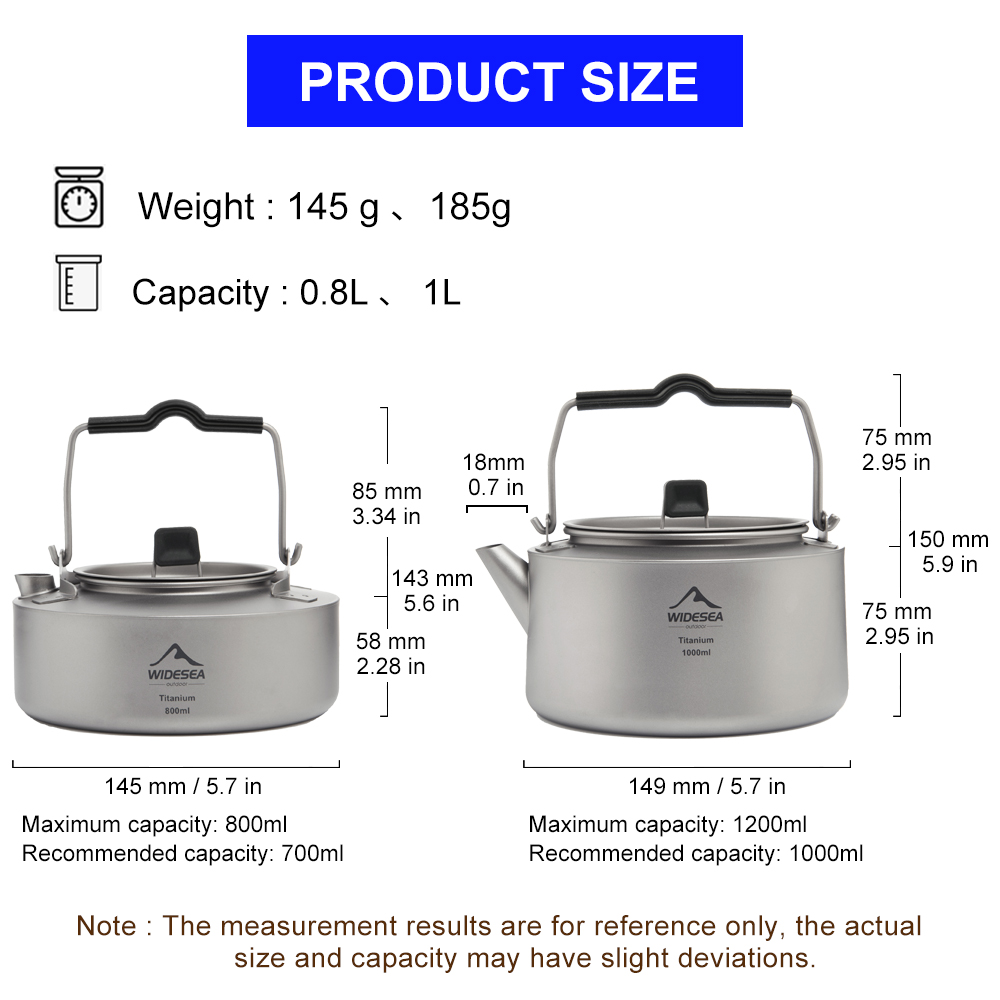Geniş kamp titanyum su ısıtıcı - Coffee Equipment And Supplies incelemesi ve fiyatı